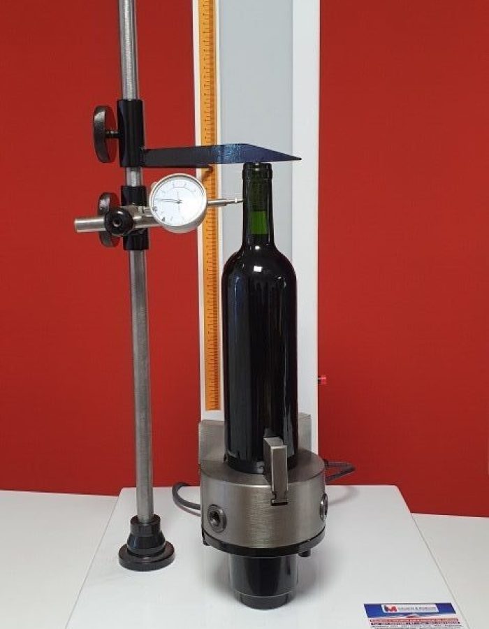 Control de verticalidad y de calidad de las botellas